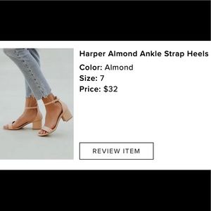 LuLu’s Harper Almond Ankle Strap Heels
